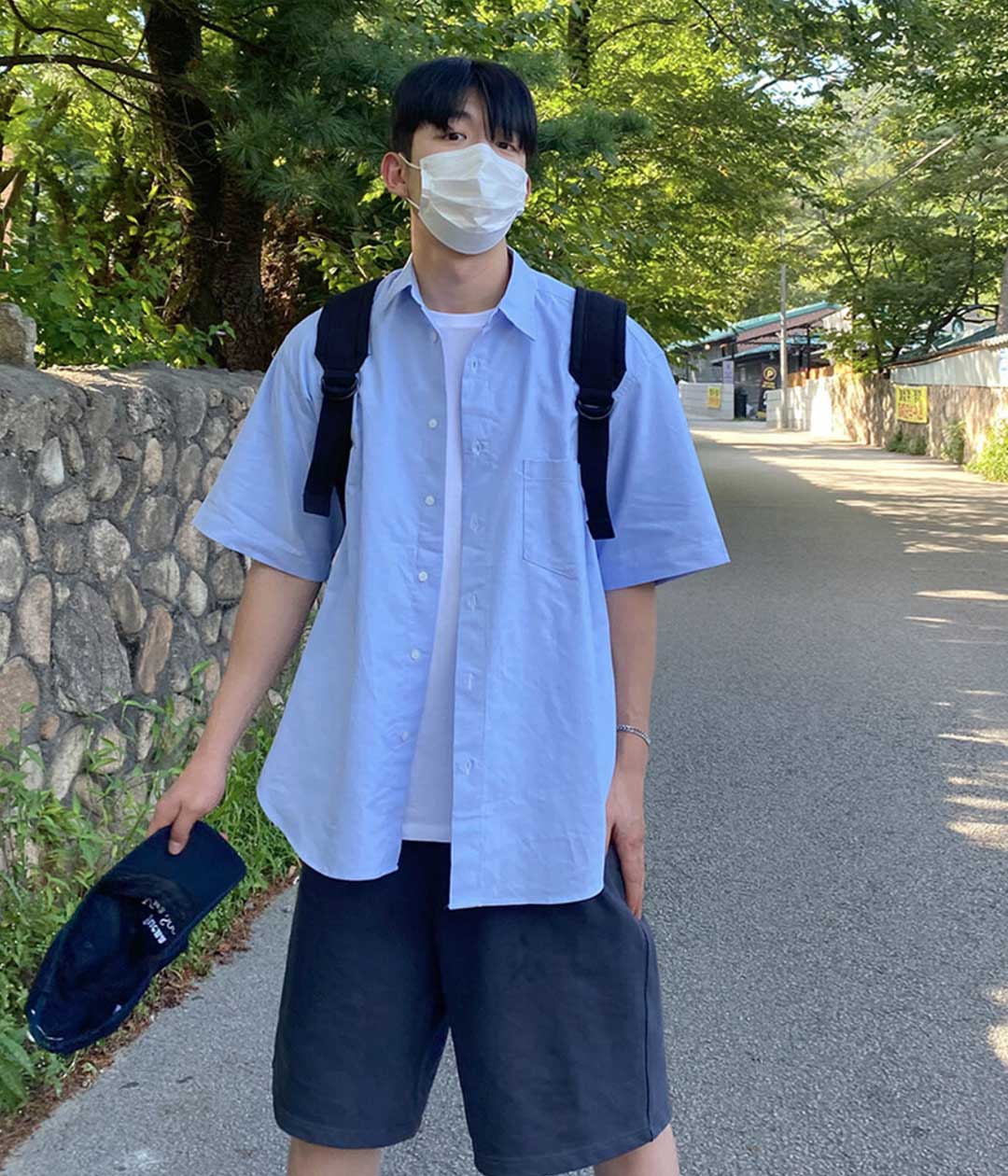 1+1할인] 리플 구김없는 링클프리 옥스포드 오버핏 긴팔 셔츠 시티보이 남방 | 룩핀