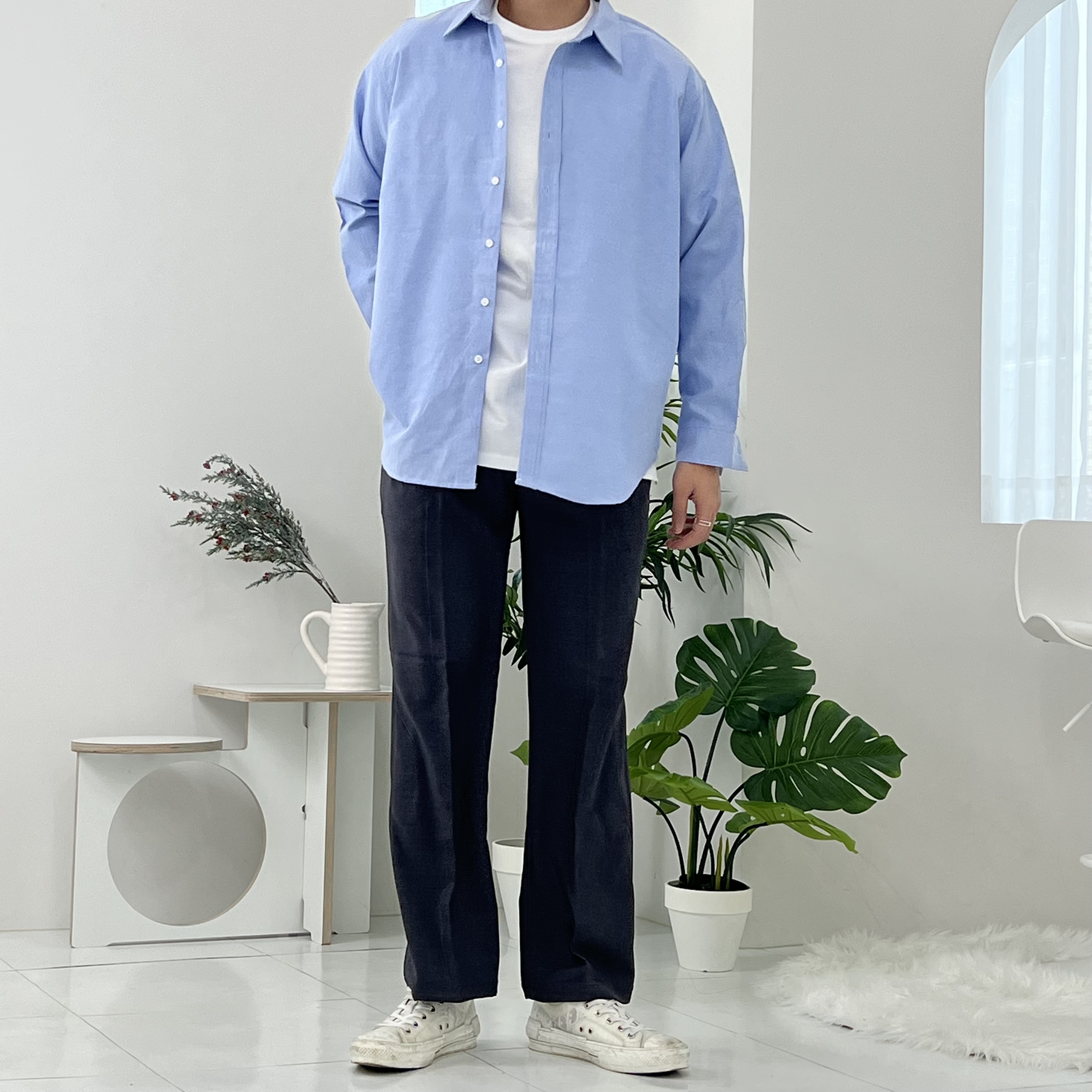 주문폭주] 데일리 오버핏 시티보이 옥스포드 셔츠 남방 | 룩핀