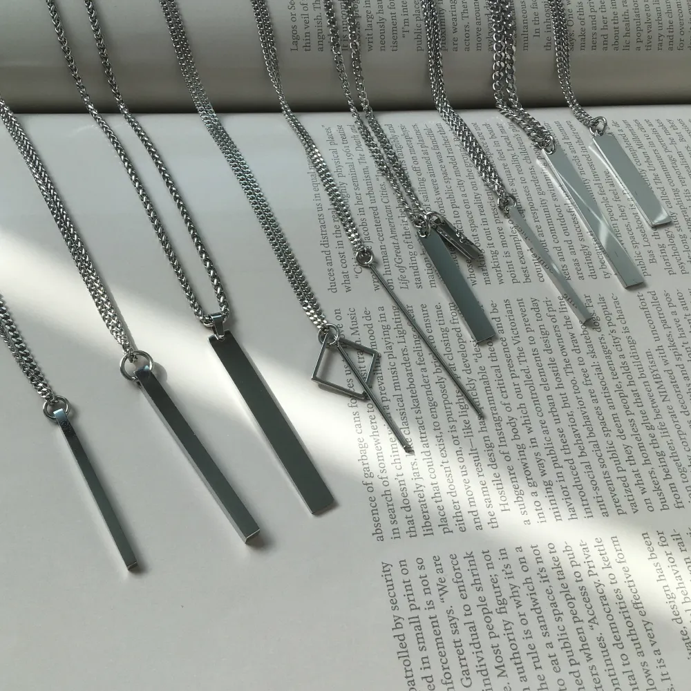 당일출고] 써지컬스틸 스틱 코인 체인 목걸이 랜덤박스 | 룩핀