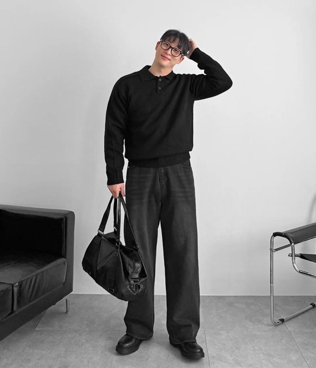 지금 딱 입기 좋은 블랙니트코디 | 룩핀